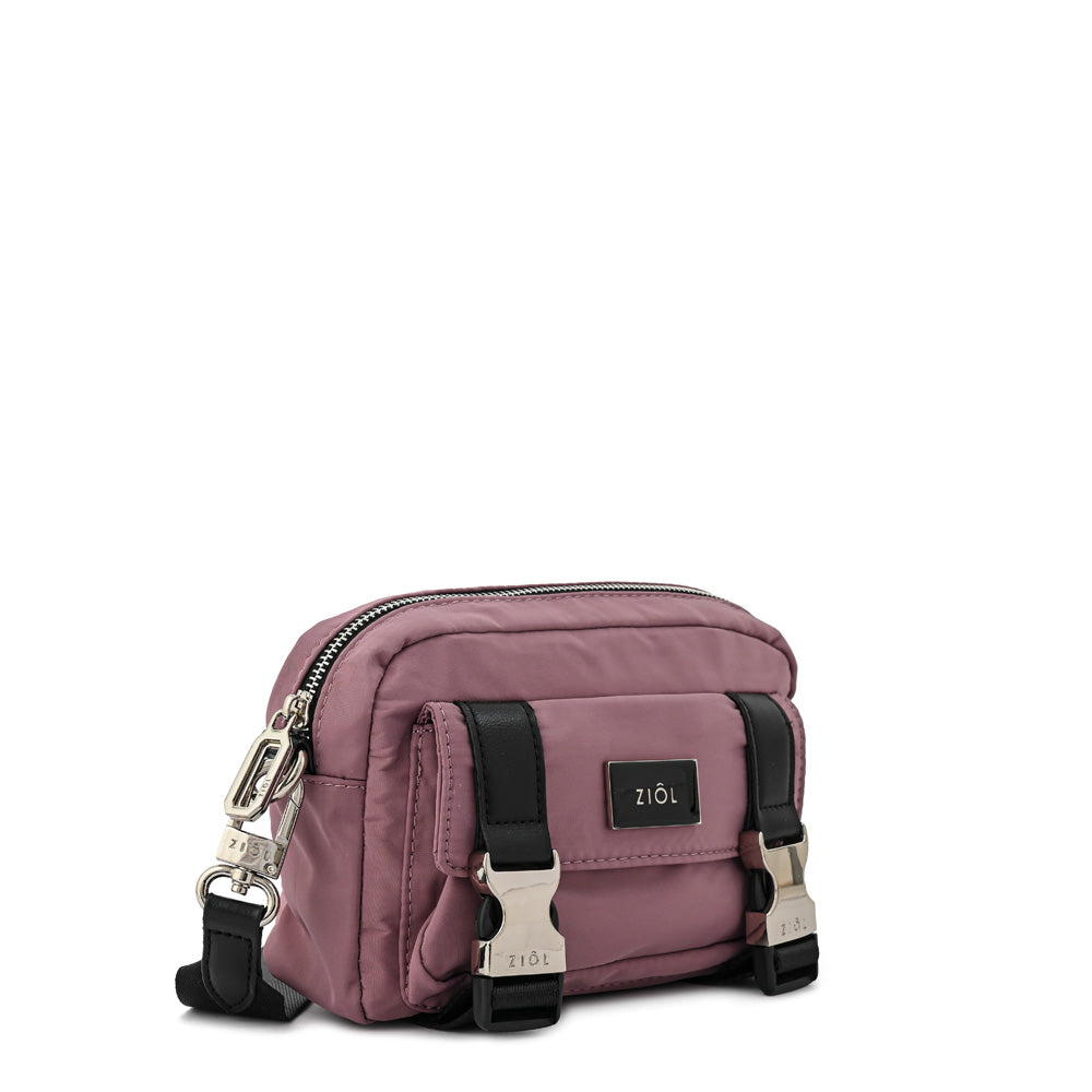 Cartera bandolera diana pequeña rosa viejo