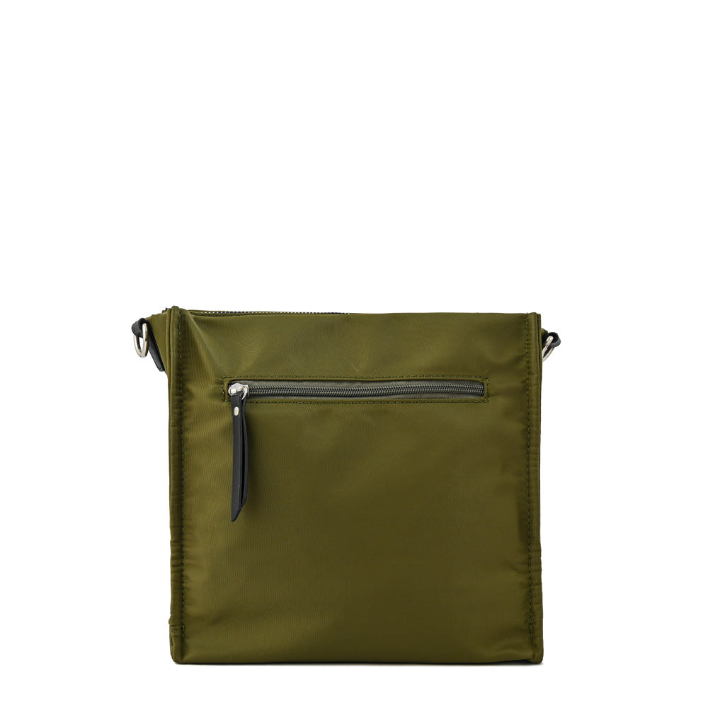 Cartera bandolera pequeña katyna verde oliva