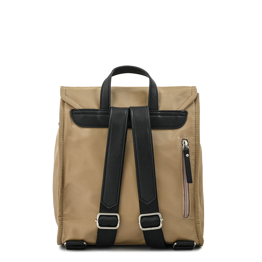 Mochila katyna mediana beige oscuro