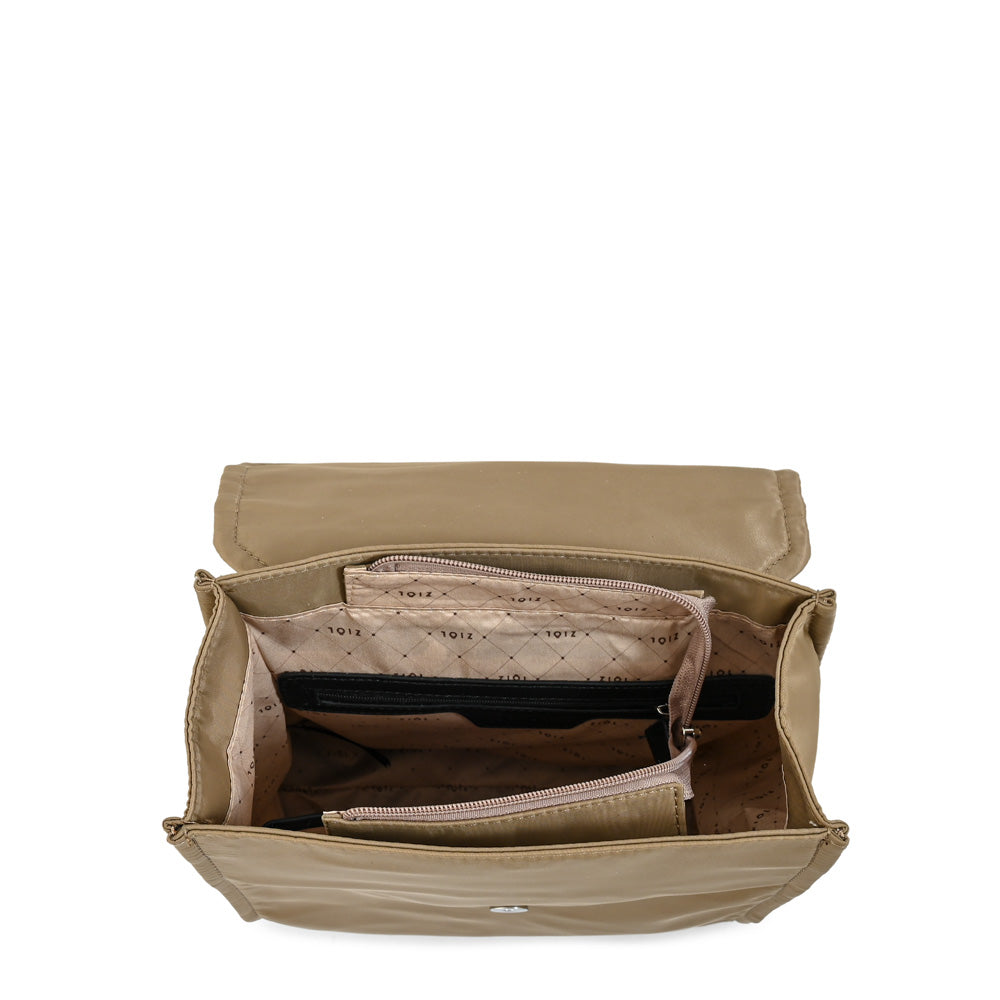 Mochila katyna mediana beige oscuro