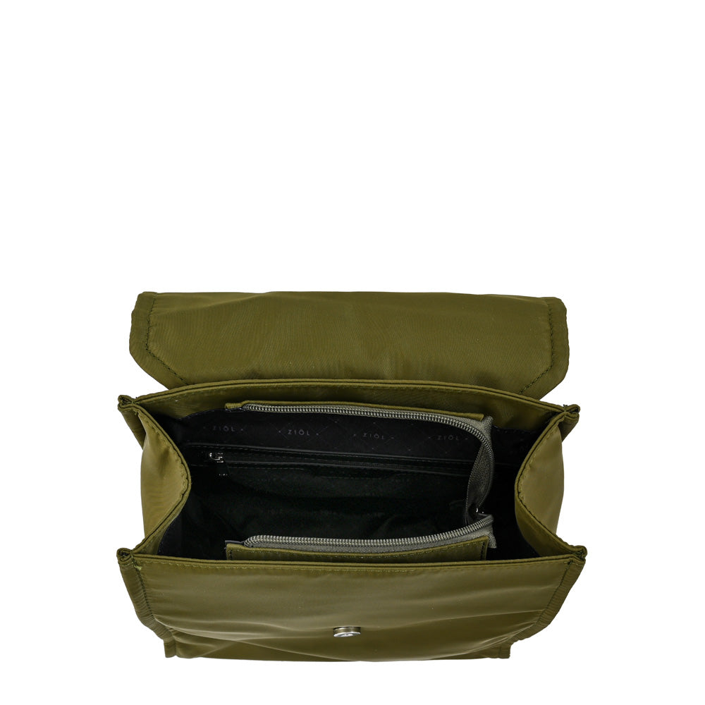 Mochila katyna mediana verde oliva