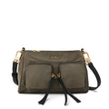 Cartera bandolera nellie pequeña verde oliva