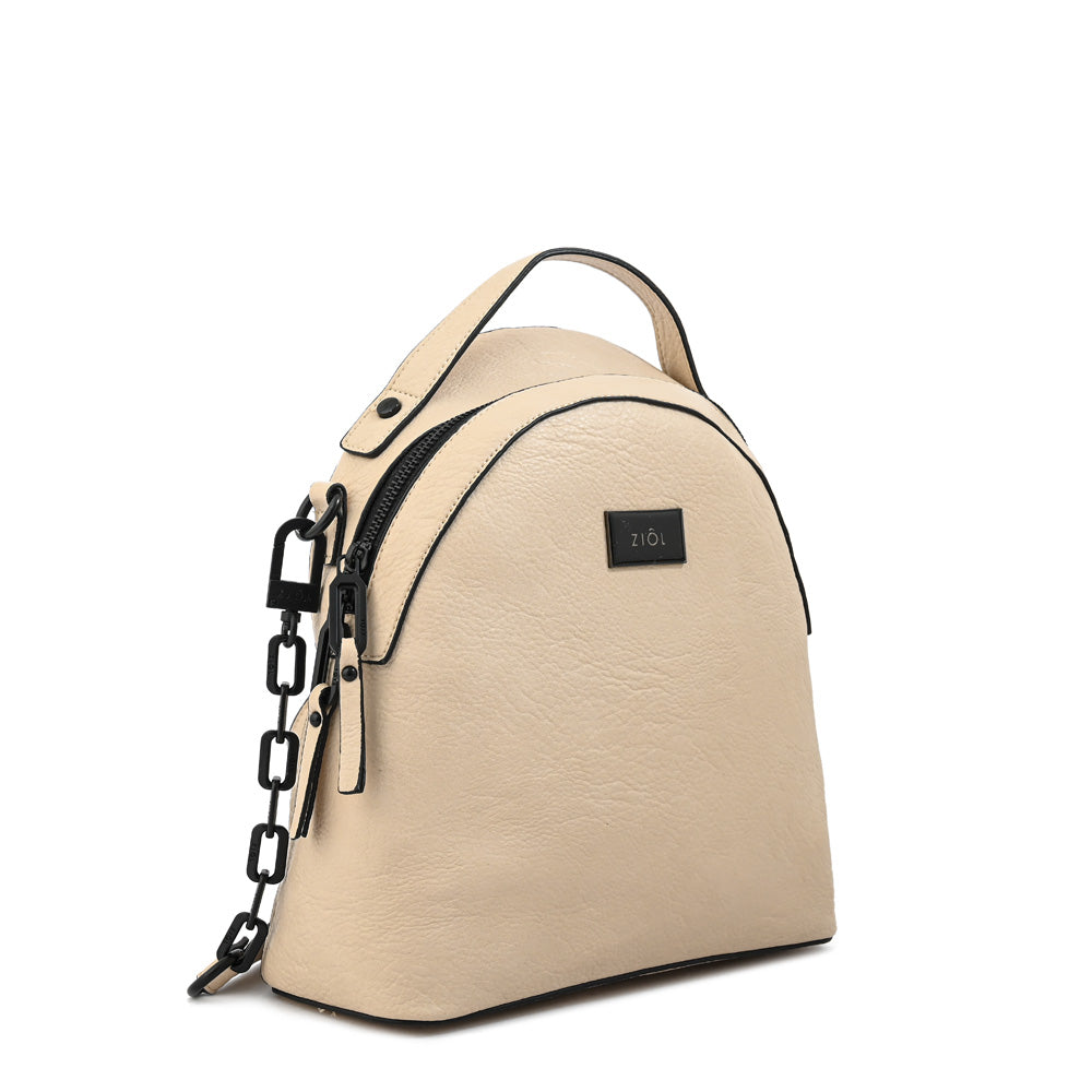 Mochila nicki mediana blanco crudo