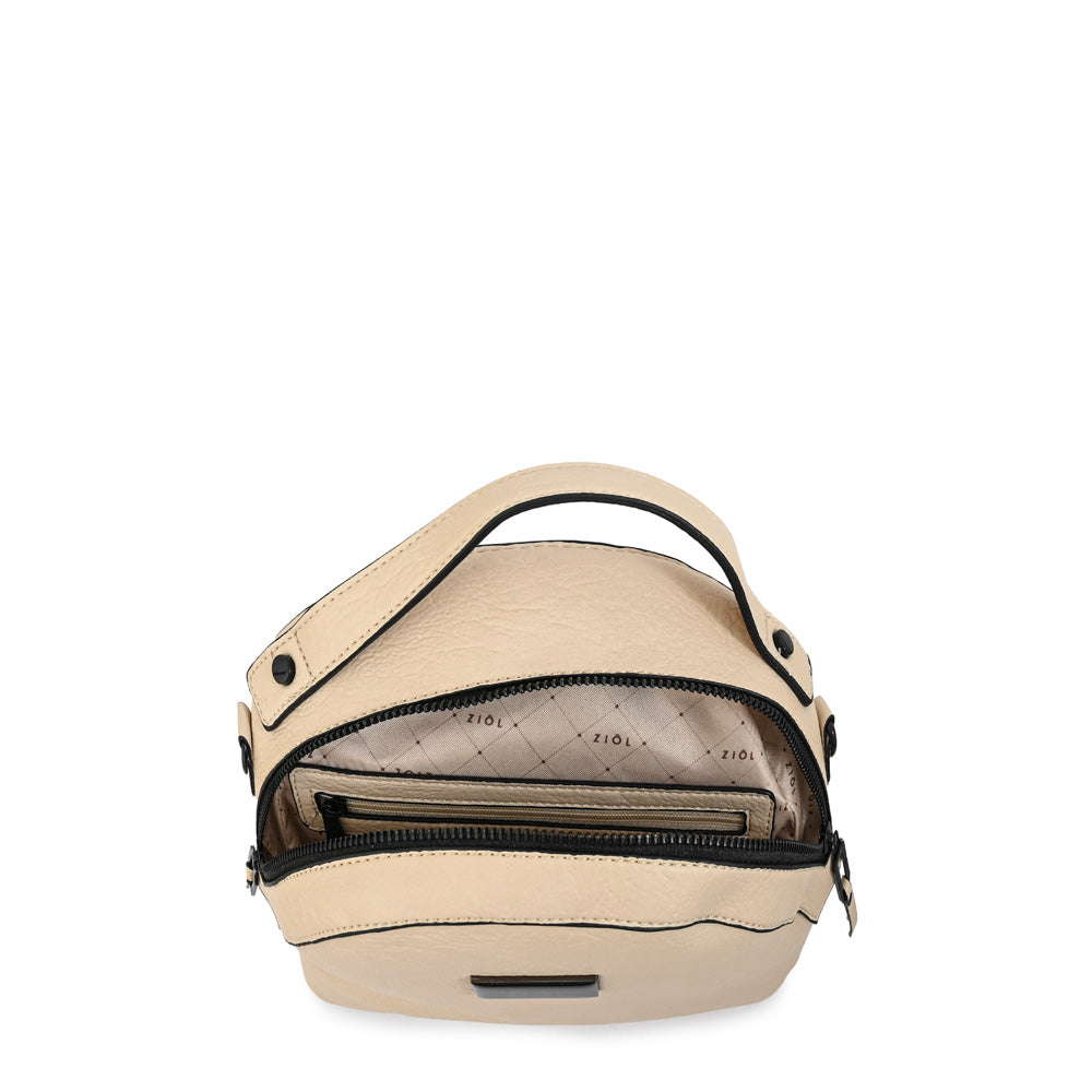 Mochila nicki mediana blanco crudo