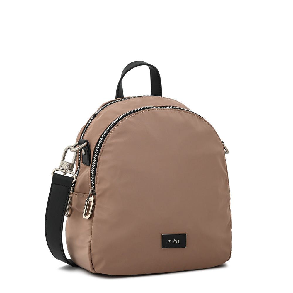 Mochila lisette mediana beige oscuro