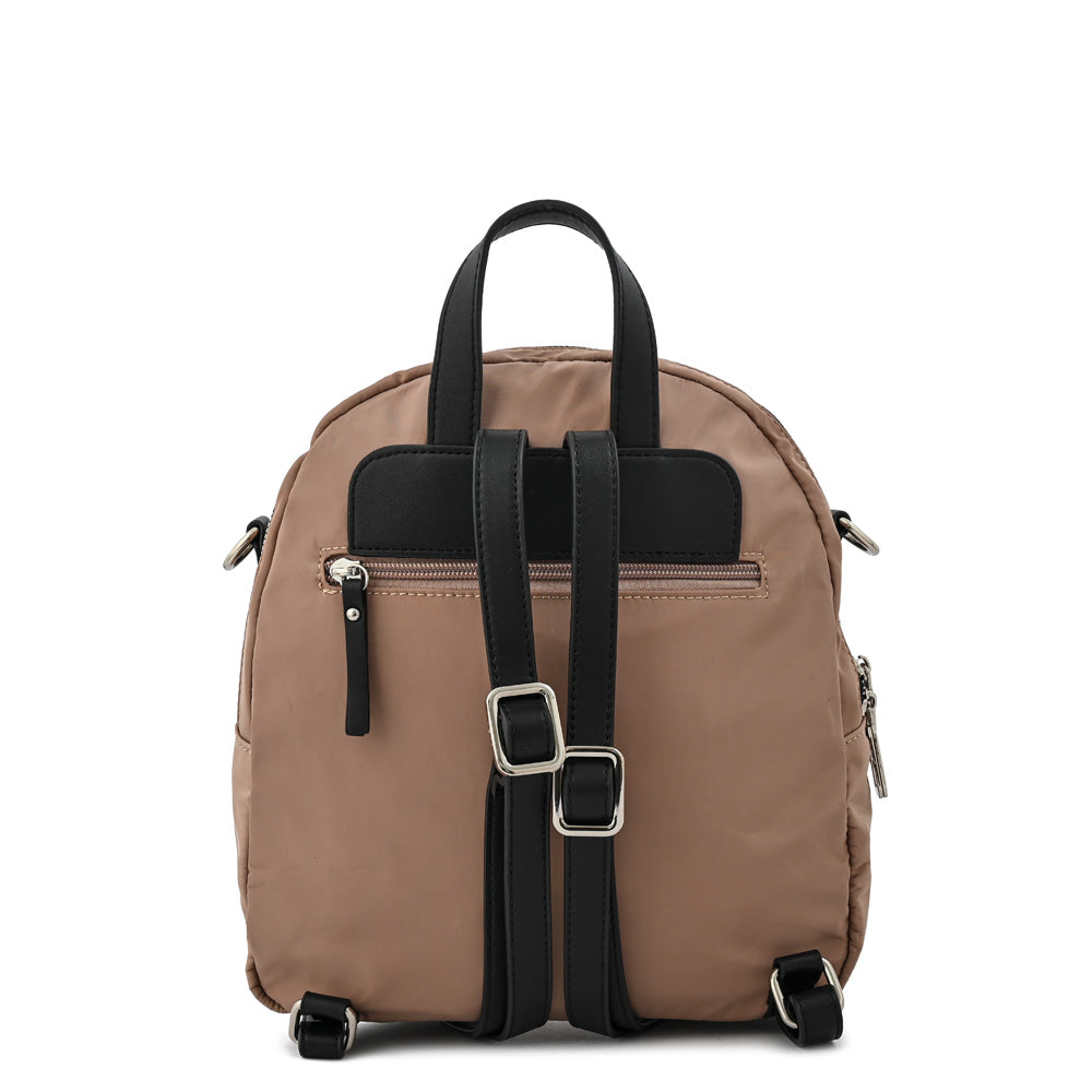 Mochila lisette mediana beige oscuro