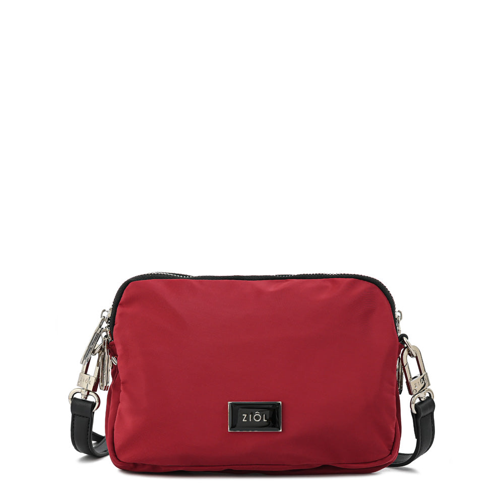 Cartera bandolera mediana lisette burdeo