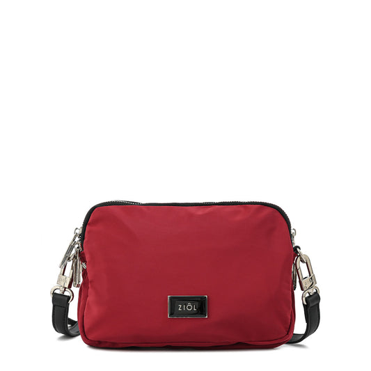 Cartera bandolera mediana lisette burdeo