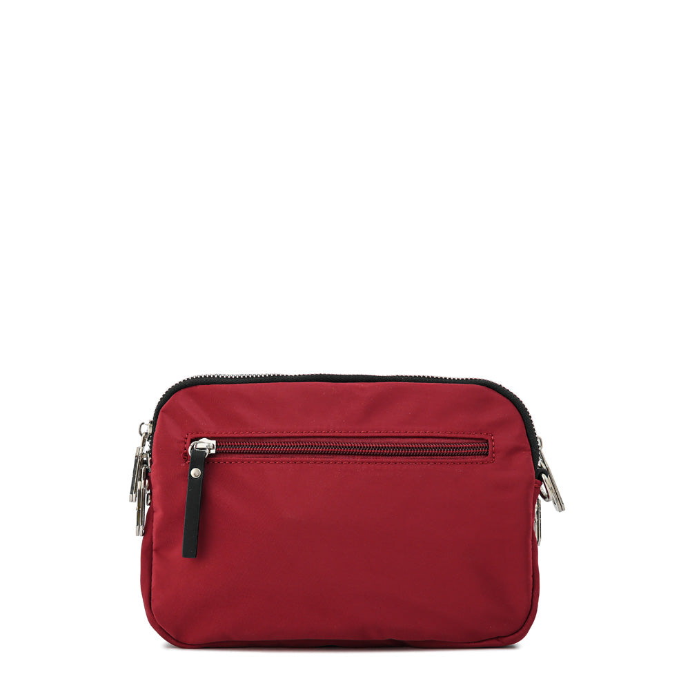 Cartera bandolera lisette mediana burdeo