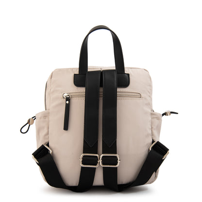 Mochila topacio mediana beige