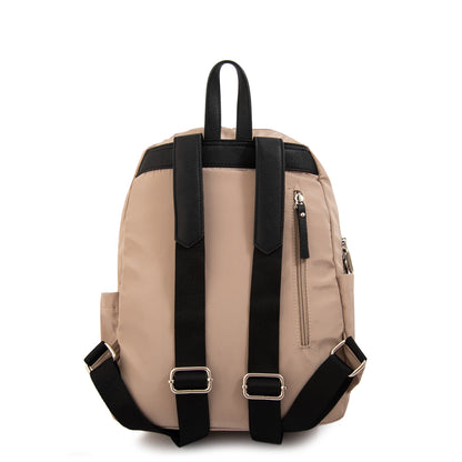 Mochila lexy grande beige oscuro