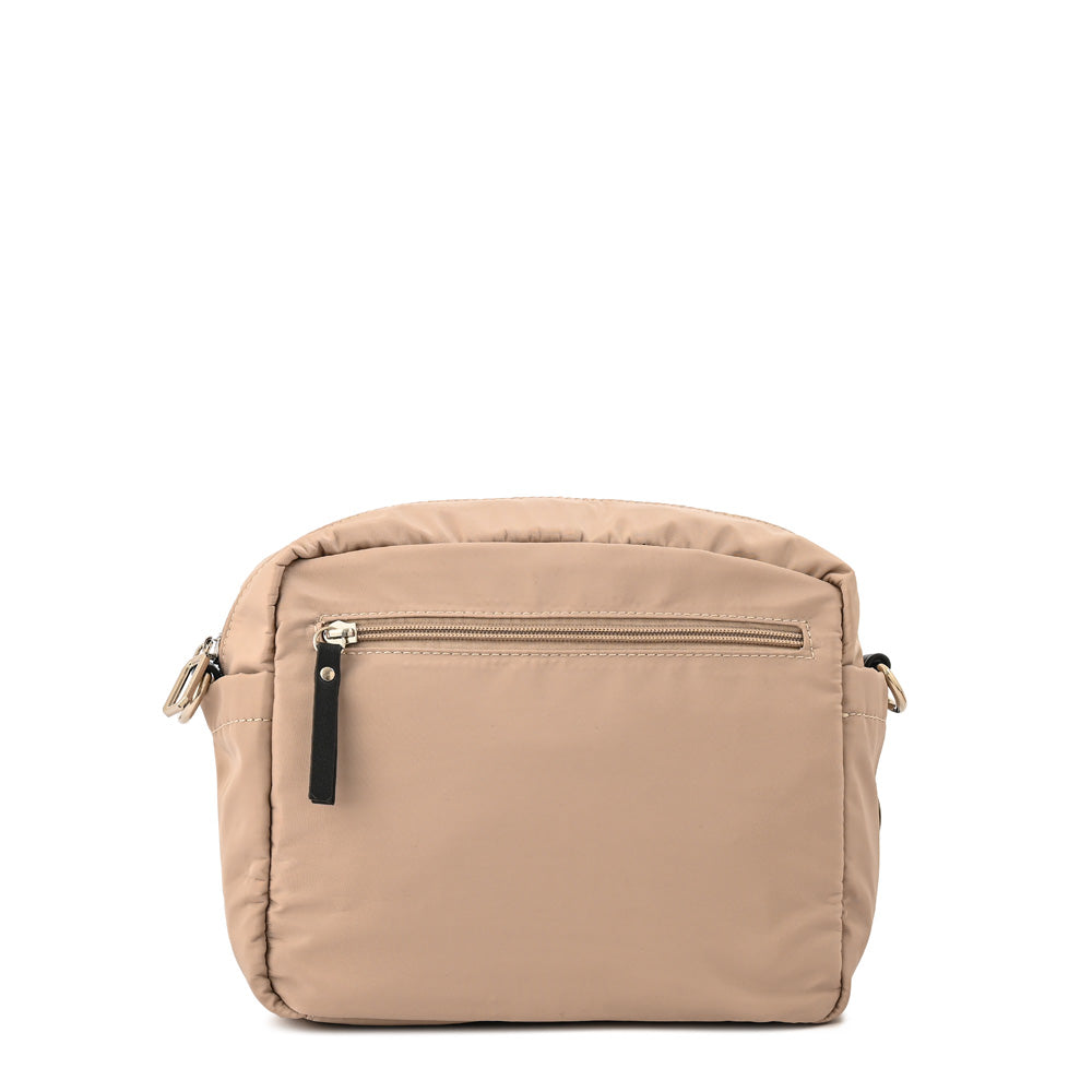 Cartera bandolera lexy mediana beige oscuro