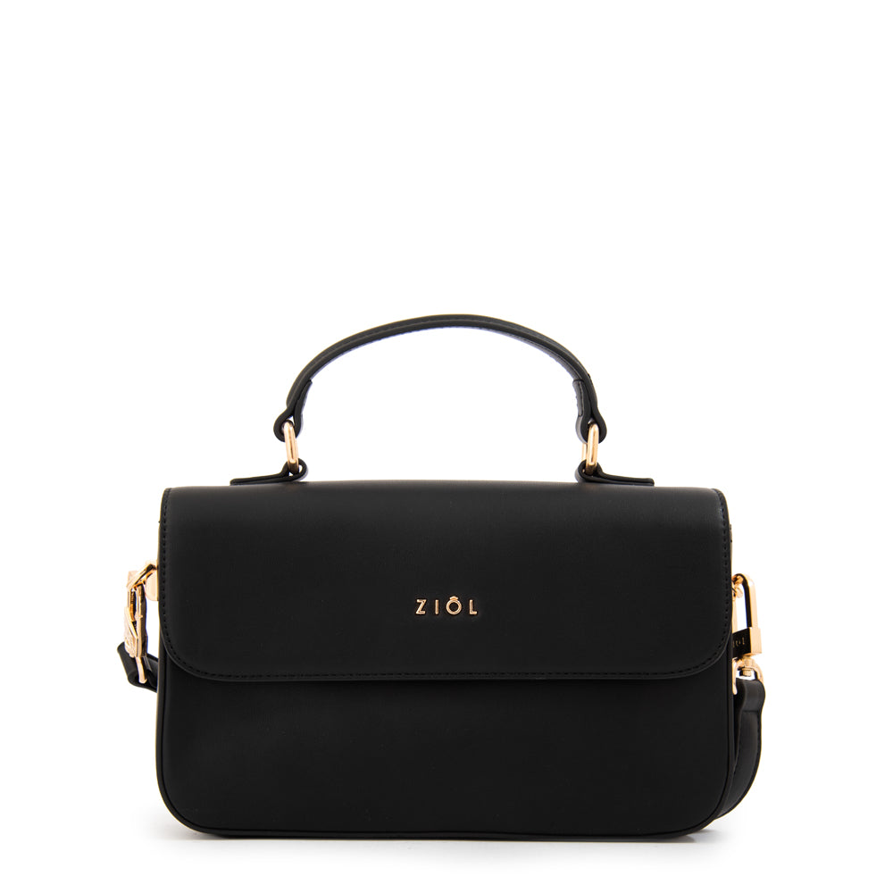 Cartera Bandolera con tapa sofy pequeña negro