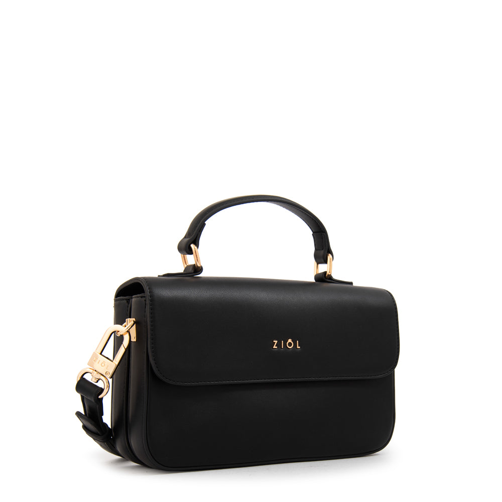 Cartera Bandolera con tapa sofy pequeña negro