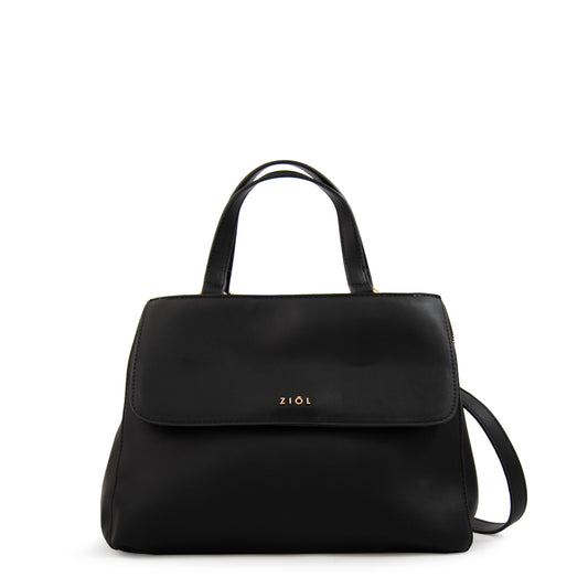 Mochila con tapa sofy mediana negro