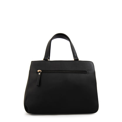 Mochila con tapa sofy mediana negro