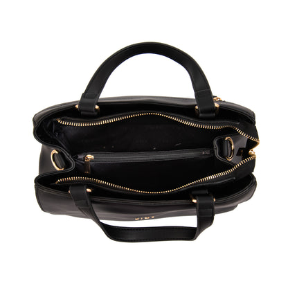 Mochila con tapa sofy mediana negro