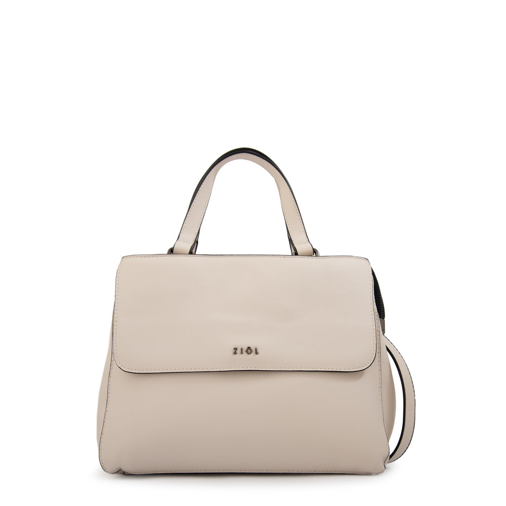 Mochila con tapa sofy mediana blanco