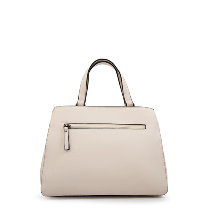 Mochila con tapa sofy mediana blanco