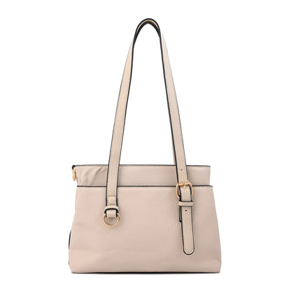 Cartera Bandolera ludovica mediana blanco crudo