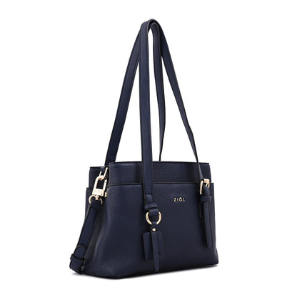 Cartera Bandolera ludovica mediana azul oscuro