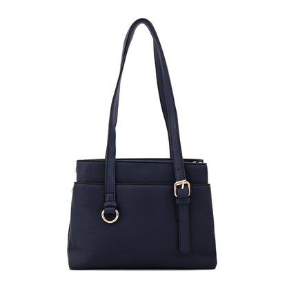 Cartera Bandolera ludovica mediana azul oscuro