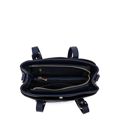 Cartera Bandolera ludovica mediana azul oscuro