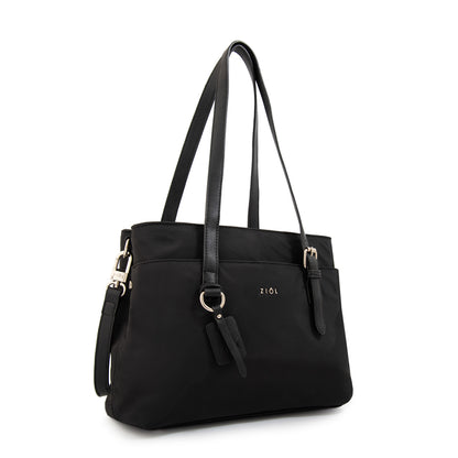 Cartera tote ludovica mediana negro especial