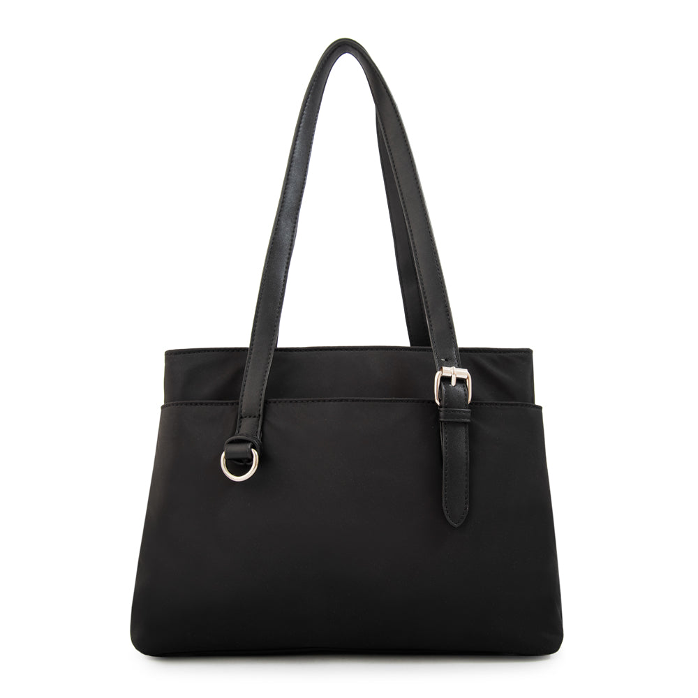 Cartera tote ludovica mediana negro especial