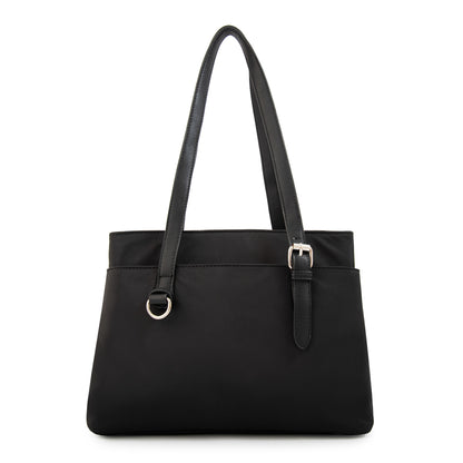 Cartera tote ludovica mediana negro especial