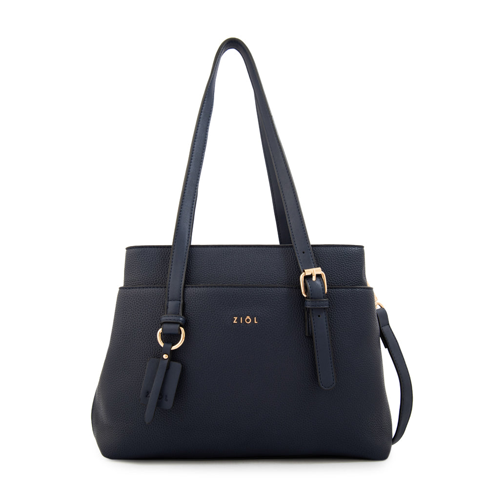 Cartera tote ludovica mediana azul oscuro