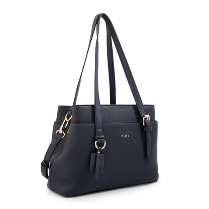 Cartera tote ludovica mediana azul oscuro