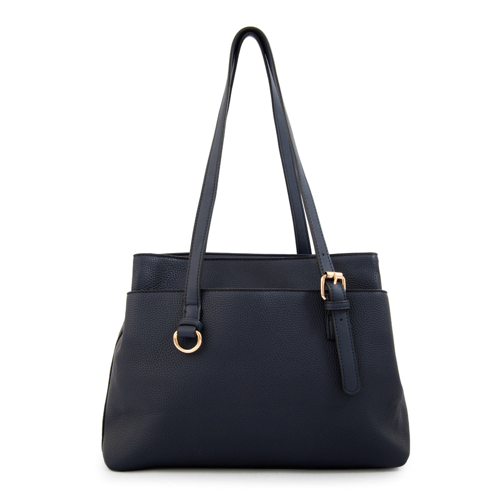 Cartera tote ludovica mediana azul oscuro