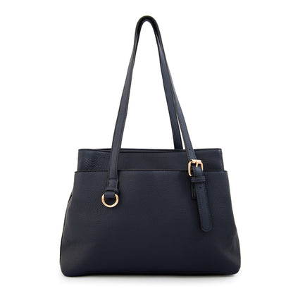 Cartera tote ludovica mediana azul oscuro