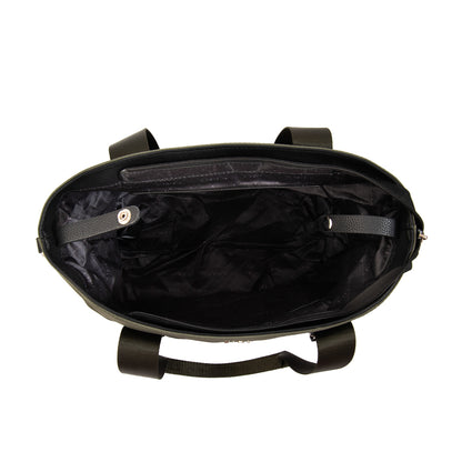 Cartera tote claudin grande verde oliva