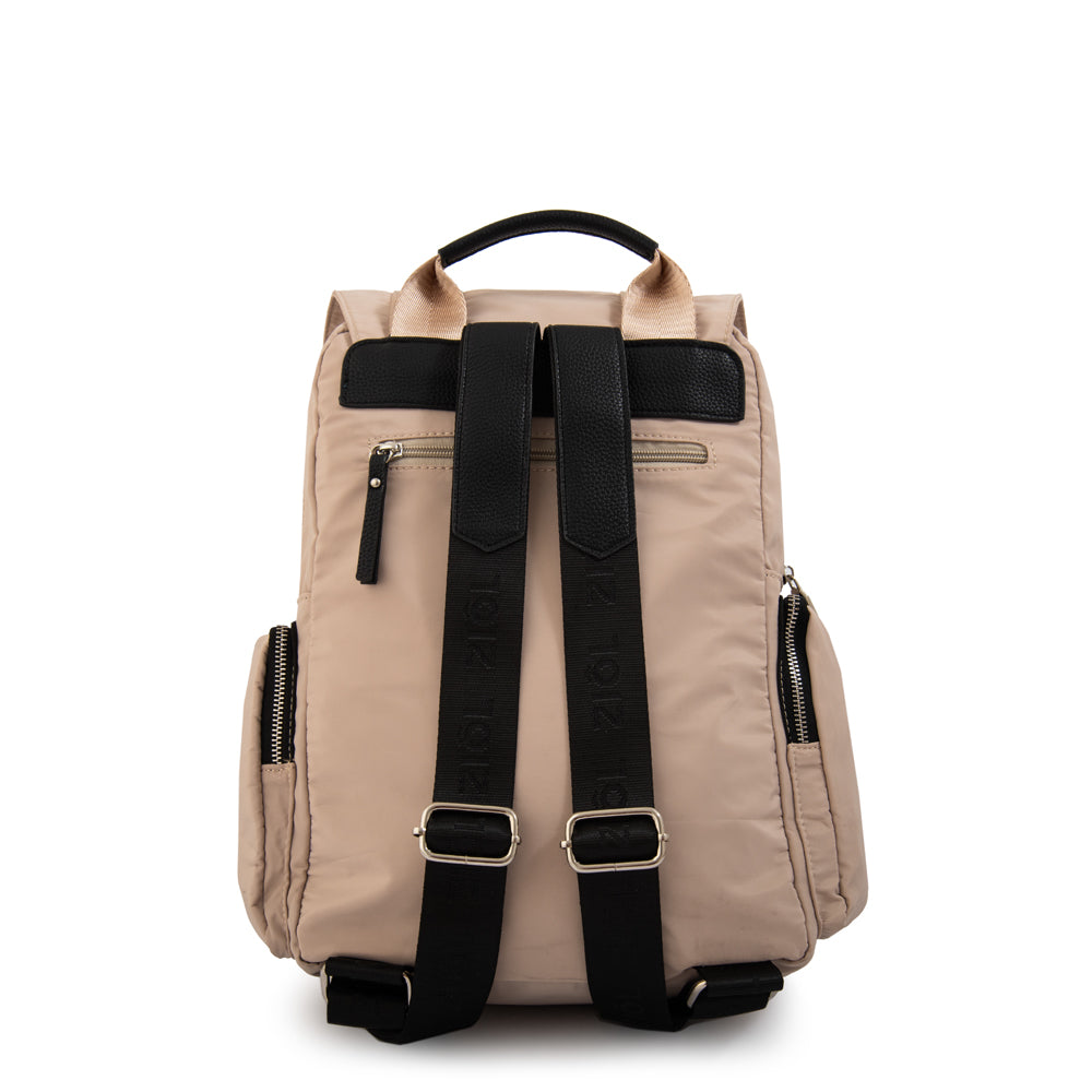 Mochila claudin grande beige