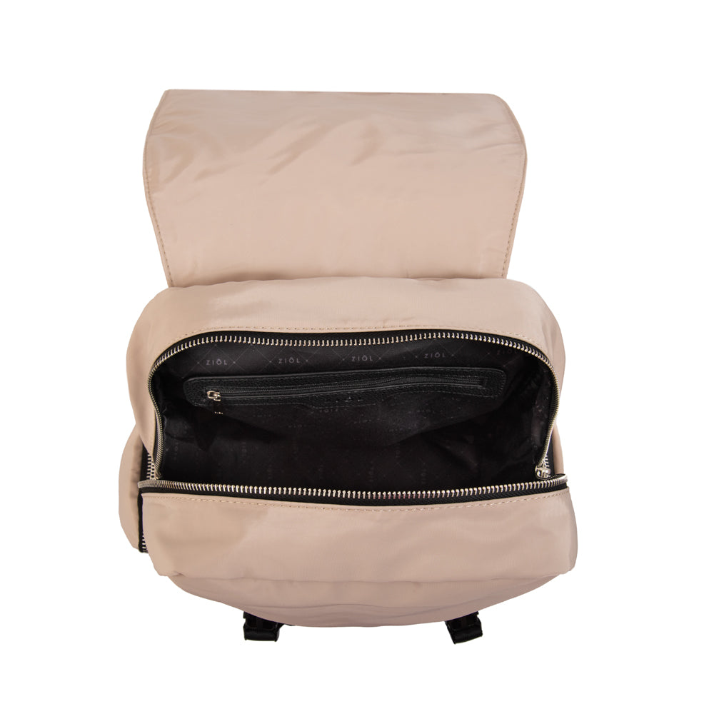 Mochila claudin grande beige