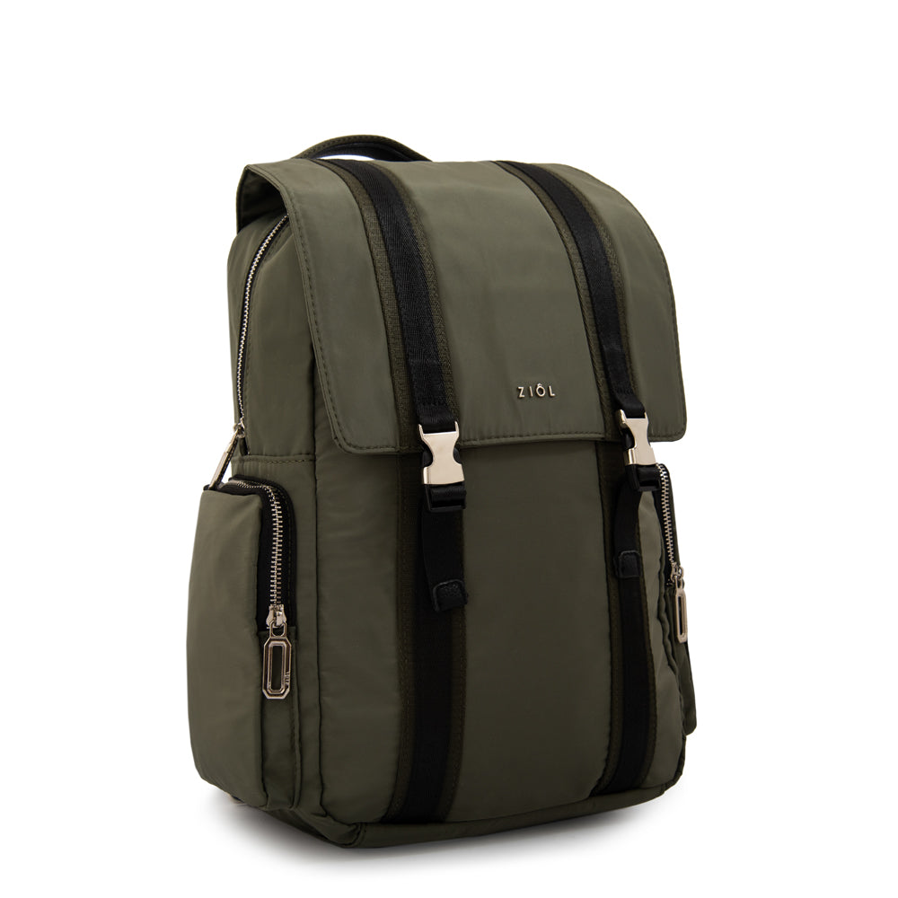 Mochila claudin grande verde oliva