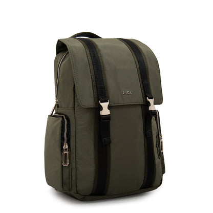 Mochila claudin grande verde oliva