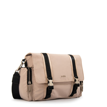 Cartera Bandolera claudin grande beige