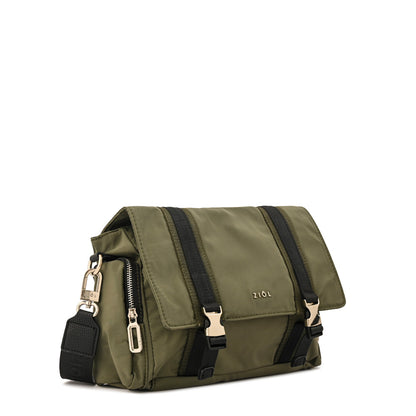 Cartera Bandolera claudin grande verde oliva
