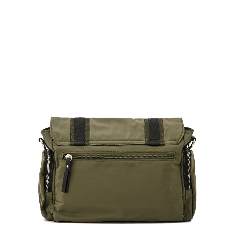Cartera Bandolera claudin grande verde oliva