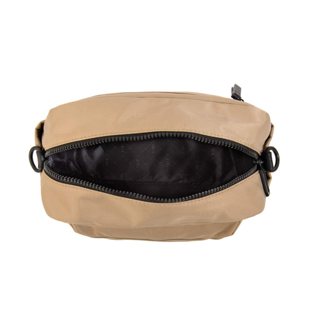Cartera bandolera frida pequeña taupe
