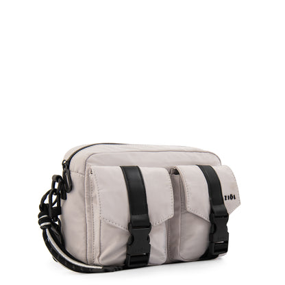 Cartera Bandolera devon mediana blanco crudo
