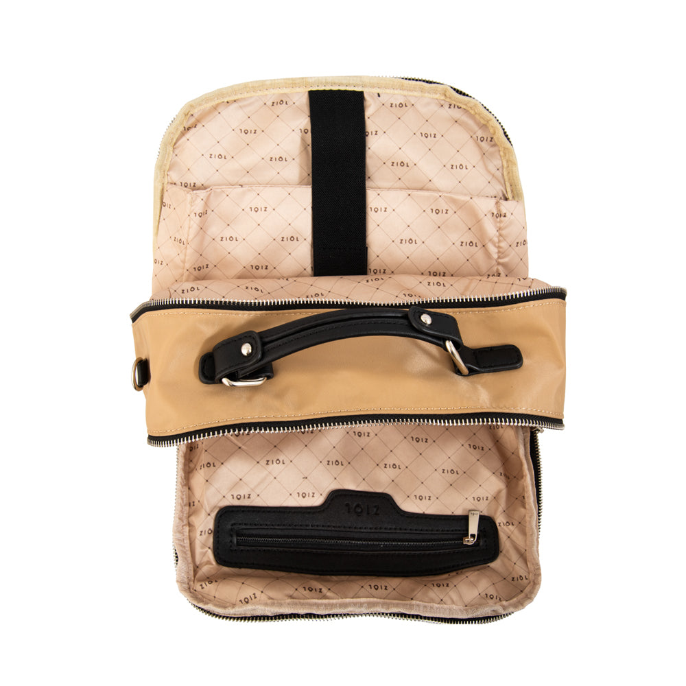 Mochila porta notebook megan grande beige oscuro