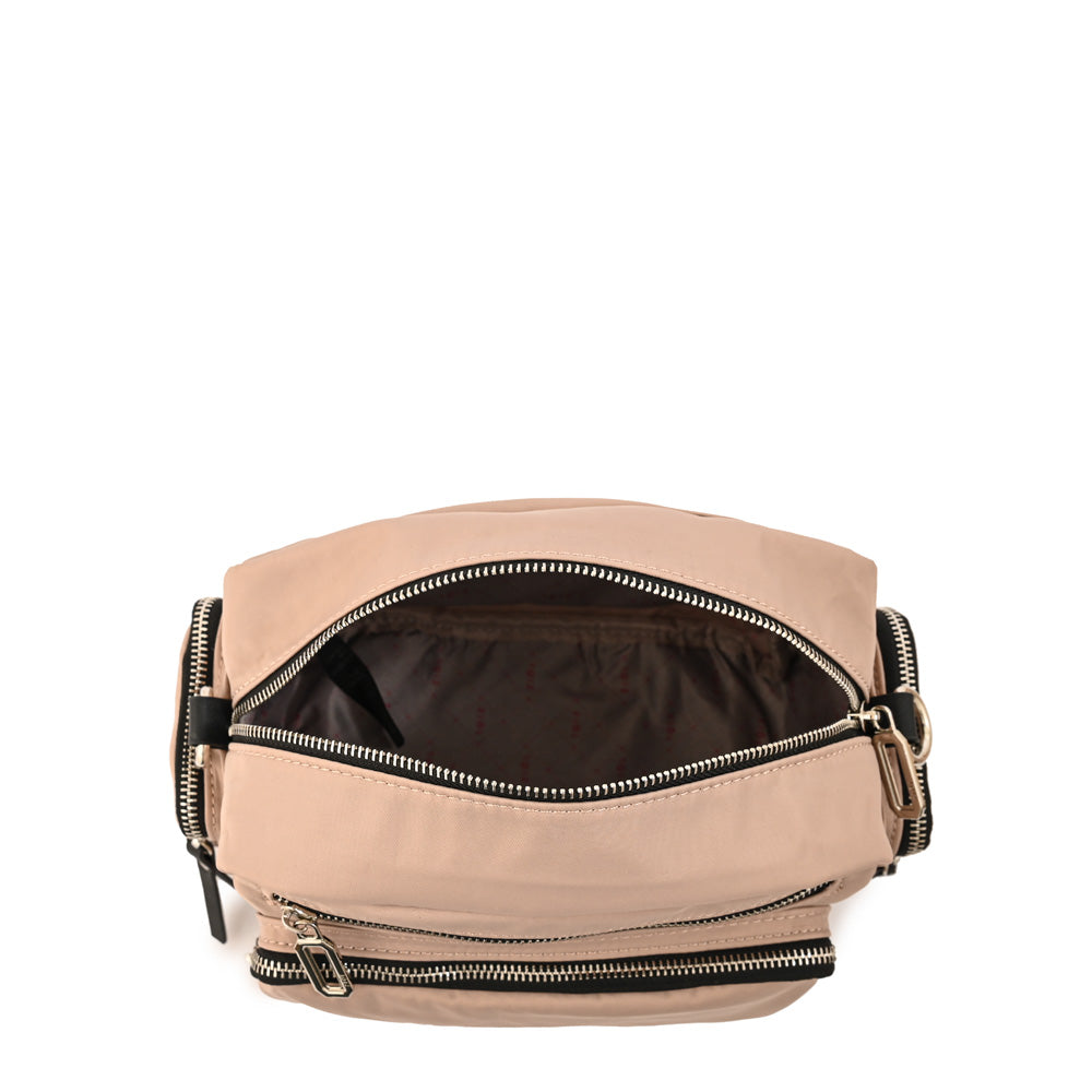 Cartera bandolera megan pequeña rosa viejo