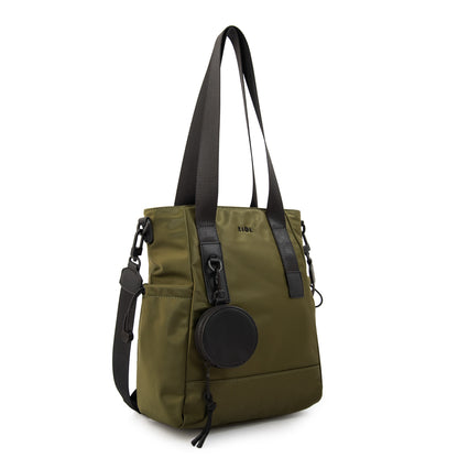 Cartera tote kayla grande verde oliva
