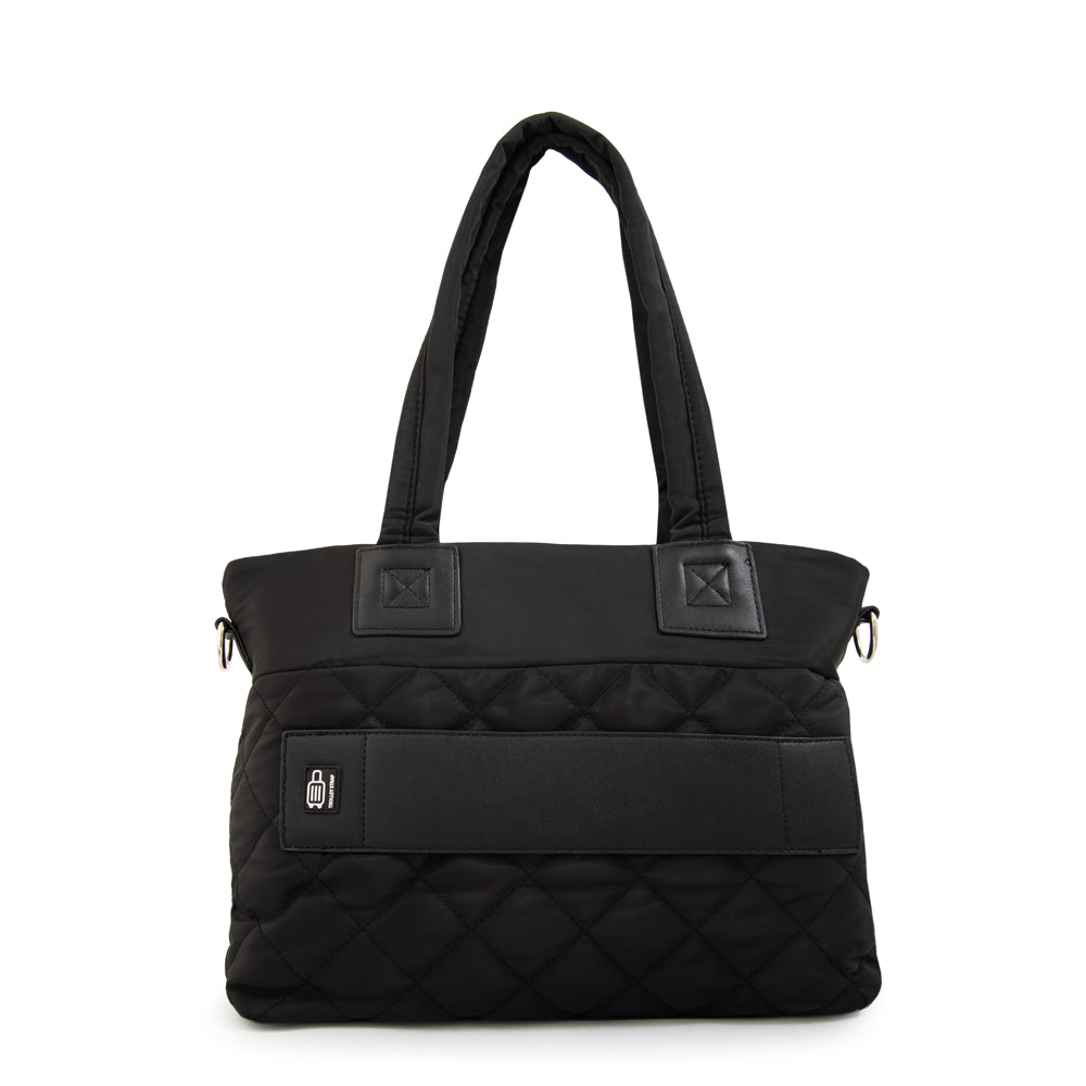 Cartera tote porta notebook adela mediana negro