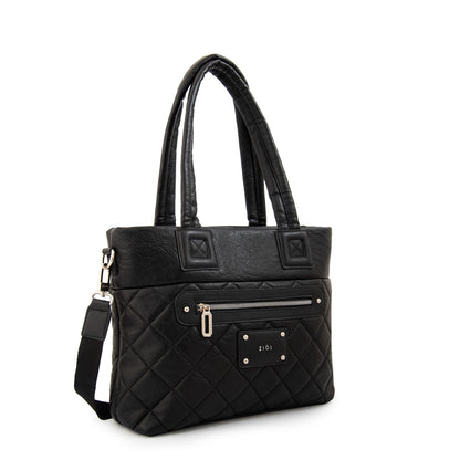 Cartera tote porta notebook adela mediana negro