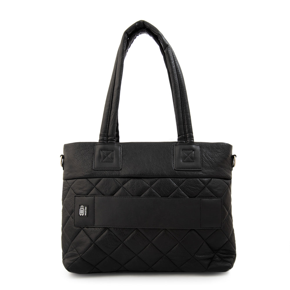 Cartera tote porta notebook adela mediana negro